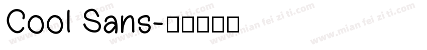 Cool Sans字体转换